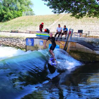Bratislava river surfing